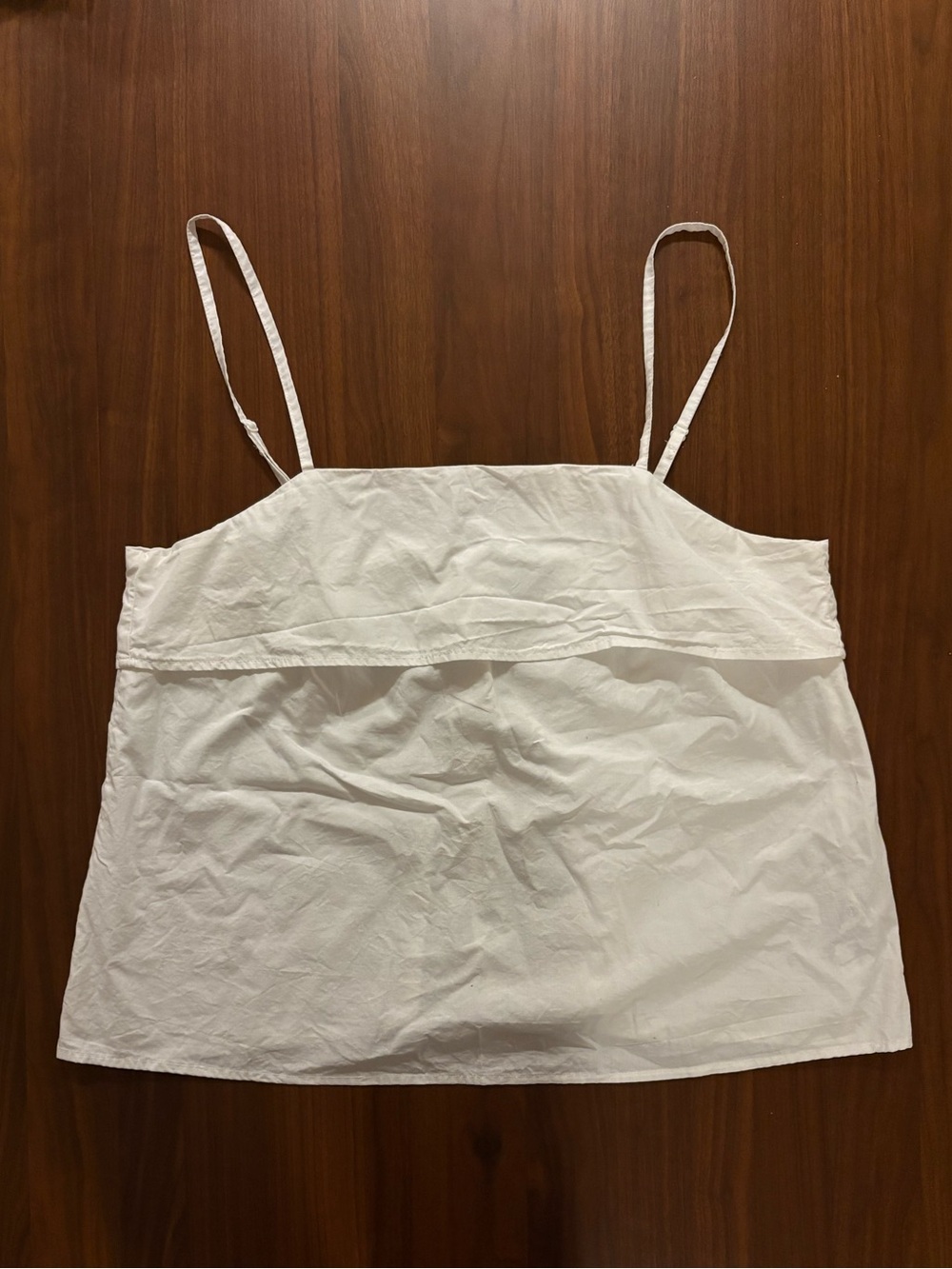 H&M White Flowy Cami Tank – Size Medium
